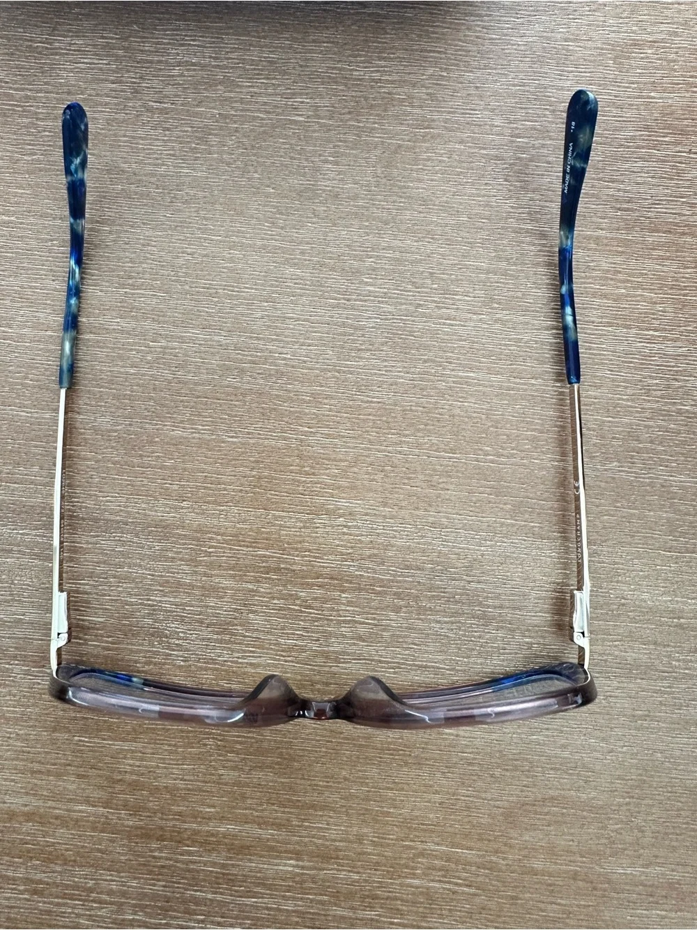 Blue Tortoiseshell & Brown Eyeglass Frames LONGCHAMP 54/14